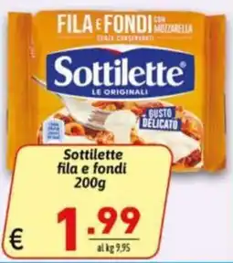 Ipercarni Sottilette fila e fondi offerta