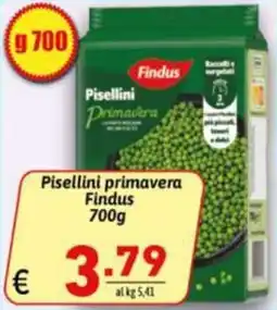 Ipercarni Pisellini primavera Findus offerta