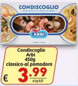 Ipercarni Condiscoglio Arbi classico-al pomodoro offerta