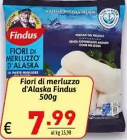 Ipercarni Fiori di merluzzo d'Alaska Findus offerta