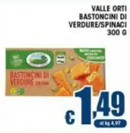 Sacoph Valle Orti bastoncini di verdure/spinaci offerta