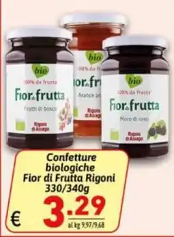 Ipercarni Confettura biologica Fior di Frutta Rigoni offerta