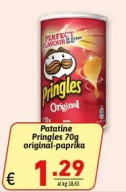 Ipercarni Patatine Pringles original-paprika offerta
