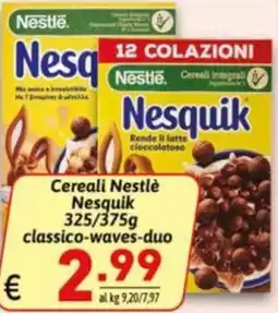 Ipercarni Cereali Nestlé Nesquik offerta