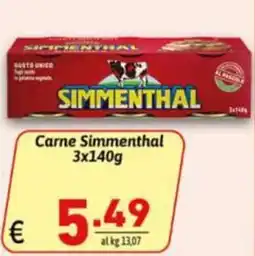 Ipercarni Carne Simmenthal offerta