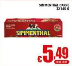 Sacoph Simmenthal carne offerta