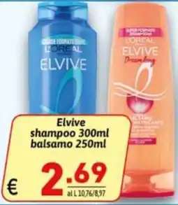 Ipercarni Elvive shampoo balsamo offerta