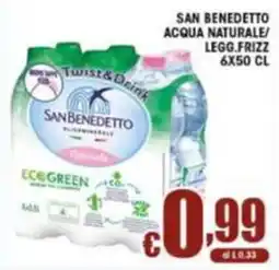 Sacoph San Benedetto acqua naturale offerta