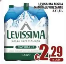 Sacoph Levissima acqua naturale/frizzante offerta