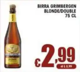 Sacoph Birra Grimbergen Blonde/Double offerta