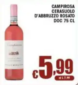 Sacoph Campirosa Cerasuolo d'Abruzzo Rosato DOC offerta