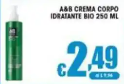 Sacoph A&B Crema Corpo Idratante Bio offerta