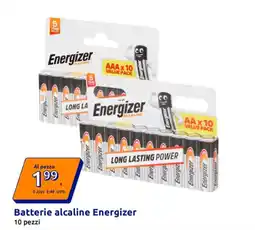 Action Batterie alcaline Energizer offerta