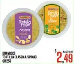Supermercati EffePiù Tortilla fresca classica offerta