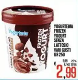 Supermercati EffePiù Yogurteria Frozen Yogurt Senza Lattosio offerta