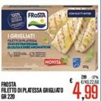 Frosta filetto di platessa grigliato