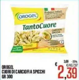 Supermercati EffePiù Orogel cuori di carciofi a spicchi offerta