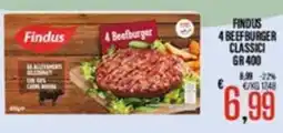 Supermercati EffePiù Findus 4 Beefburger Classici offerta