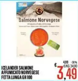 Supermercati EffePiù Icelander Salmone Affumicato Norvegese offerta