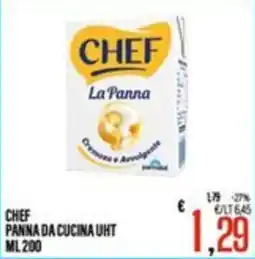 Supermercati EffePiù Chef panna da cucina uht offerta