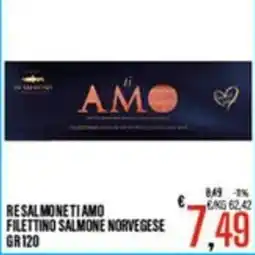 Supermercati EffePiù Re salmonetiamo filettino salmone norvegese offerta