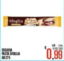 Supermercati EffePiù Exquisa pasta sfoglia offerta