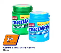 Action Gomme da masticare Mentos offerta