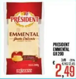 Supermercati EffePiù President emmental offerta