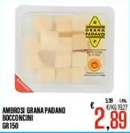 Supermercati EffePiù Ambrosi grana padano bocconcini offerta