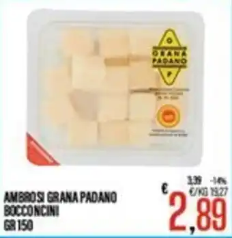 Supermercati EffePiù Ambrosi grana padano bocconcini offerta