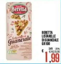 Supermercati EffePiù Beretta listarelle di guanciale offerta