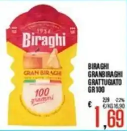 Supermercati EffePiù Biraghi Gran Biraghi Grattugiato offerta