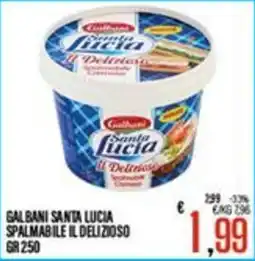Supermercati EffePiù Galbani Santa Lucia spalmabile il delizioso offerta