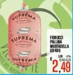 Supermercati EffePiù Fiorucci pallina mortadella offerta
