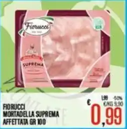 Supermercati EffePiù Fiorucci mortadella suprema offerta