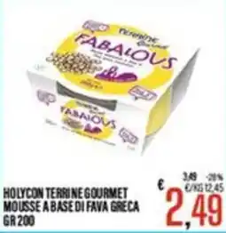 Supermercati EffePiù Hollycon terrine gourmet mousse a base di fava greca offerta
