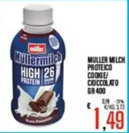 Supermercati EffePiù Müller Milch Proteico Cookie/Cioccolato offerta