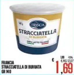 Supermercati EffePiù Francia stracciatella di burrata offerta
