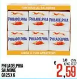 Supermercati EffePiù Philadelphia Fantasie al Salmone offerta