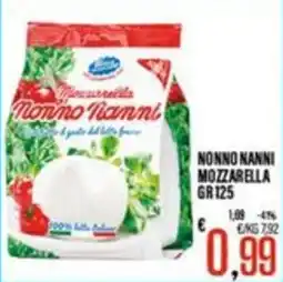 Supermercati EffePiù Nonno Nanni Mozzarella offerta