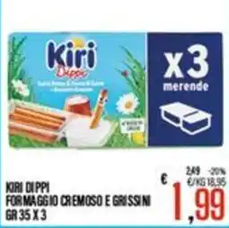 Supermercati EffePiù Kiri Dippi for maggio cremoso e grissini offerta