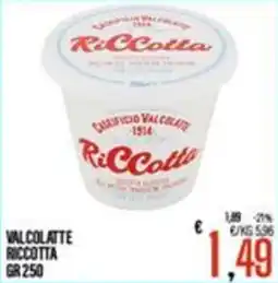 Supermercati EffePiù Valcolatte Ricotta offerta