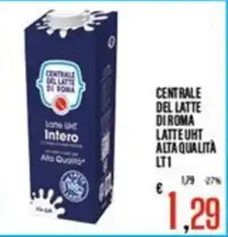 Supermercati EffePiù Centrale del latte di Roma latte UHT intero offerta