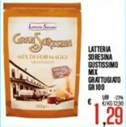 Supermercati EffePiù Latteria Sorensina Mix di formaggi grattugiato offerta