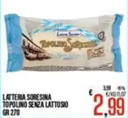 Supermercati EffePiù Latteria Sorensina Topolino senza lattosio offerta