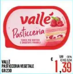 Supermercati EffePiù Valle pasticceria vegetale offerta