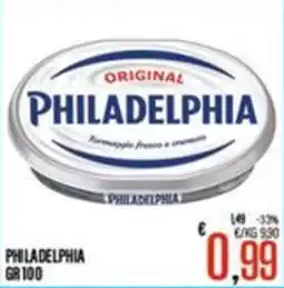 Supermercati EffePiù Philadelphia formaggio fresco e cremoso offerta