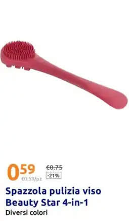 Action Spazzola pulizia viso Beauty Star 4-in-1 offerta