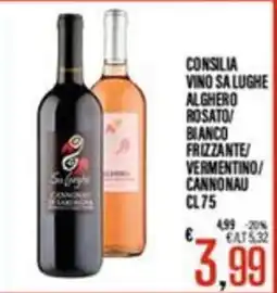 Supermercati EffePiù Consilia vino sa lughe offerta