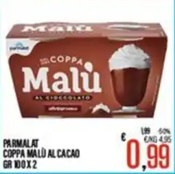 Supermercati EffePiù Parmalat Coppa Malù al cacao offerta